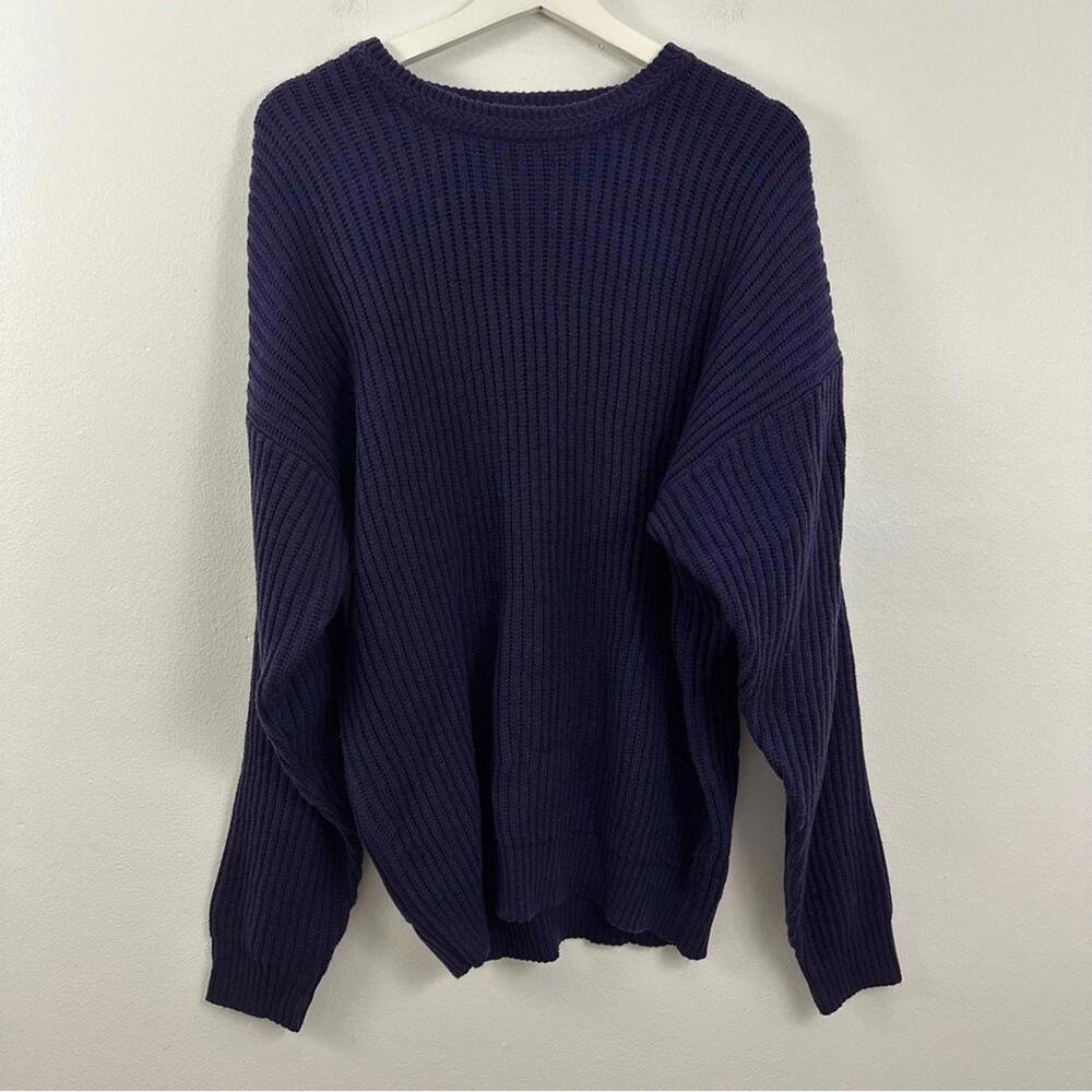 Vintage American Weekend Men’s Purple Pullover Sweater Size M
